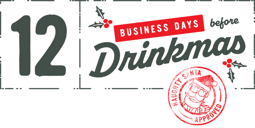 Twelve Business Days Before Drinkmas Logo